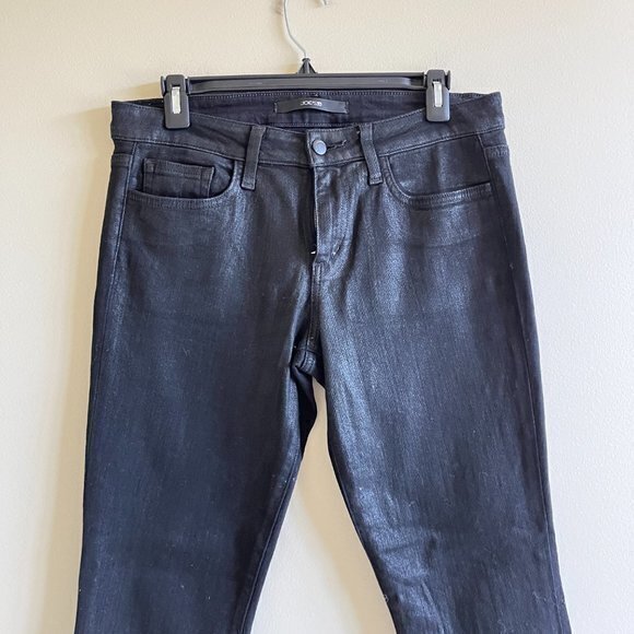 Joe's Jeans The Skinny Coated Black Skinny Jeans TD89705252 Mid Rise Size 29‎ - Picture 3 of 9